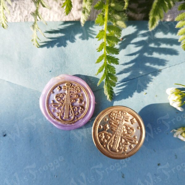 Wis Frogga wax seal stamp musical instrument oud lute Wax Seal Stamp - String Instrument