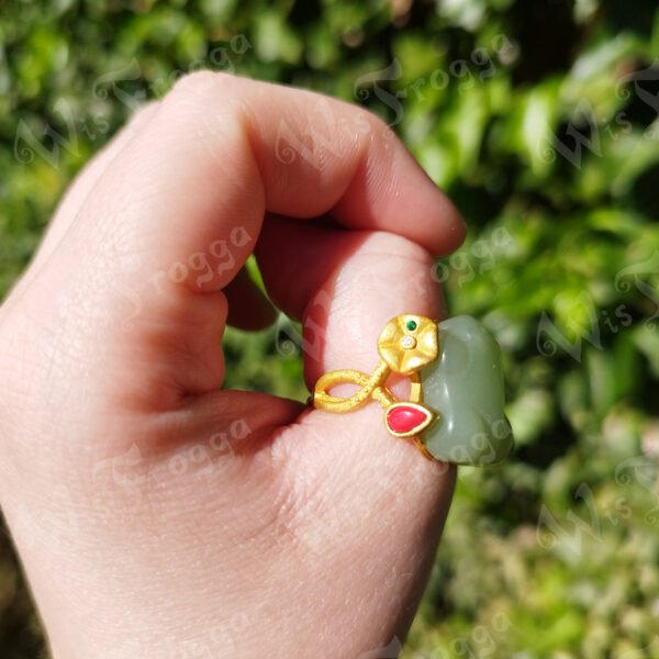 frog ring wis frogga Jade Frog Ring