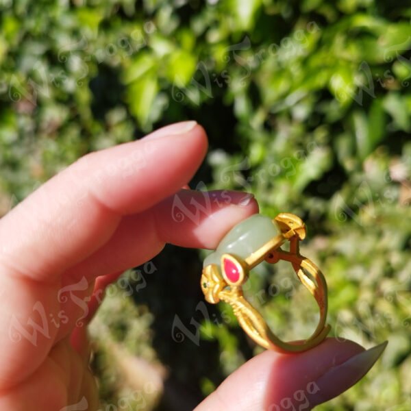frog ring wis frogga Jade Frog Ring