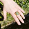 Jade Frog Ring