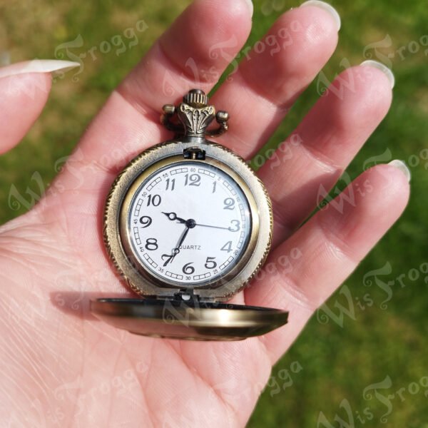 pocket watch necklace flower WF Pocket Watch Necklace - Geometric Flower