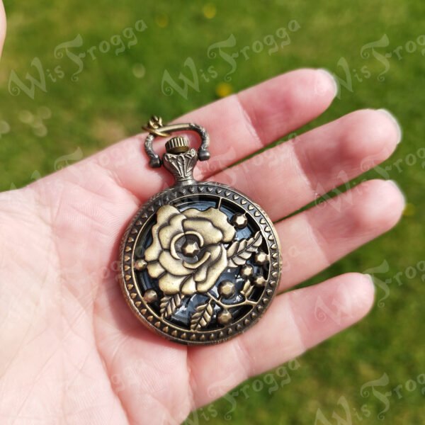 Pocket Watch Necklace - Rose