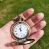 Pocket Watch Necklace - Flowers and Leaves