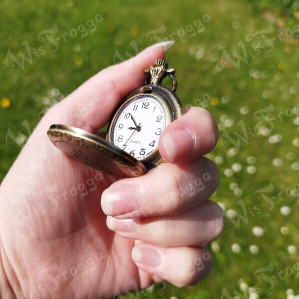pocket watch necklace WF Pocket Watch Necklace - White Rabbit