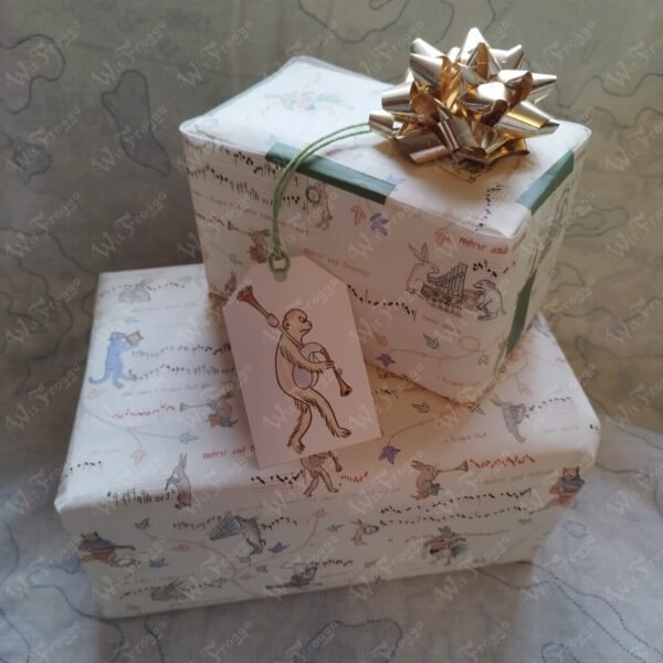 Medieval Wrapping Paper - Merry and Strange Musical Marginalia