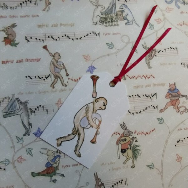 Medieval Wrapping Paper - Merry and Strange Musical Marginalia