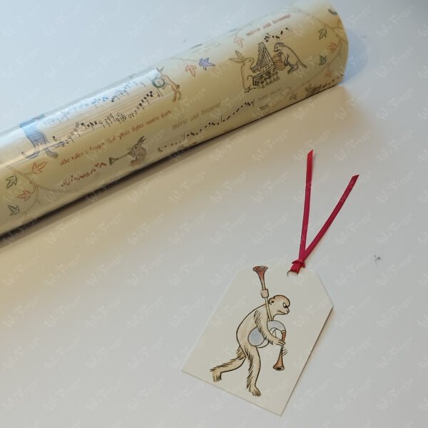 Medieval Wrapping Paper - Merry and Strange Musical Marginalia
